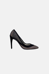 Christian Dior File ve Süet Stiletto Si̇yah - 37